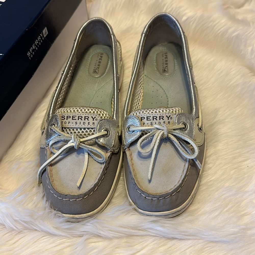 Sperry Angelfish Grey Open Mesh With Box - image 2